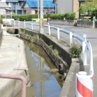 水路と道路は南大手付近の堀の名残