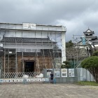 復元整備中の清水門跡