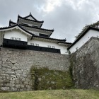 小峰城跡で最古と考えられる石垣と三重櫓