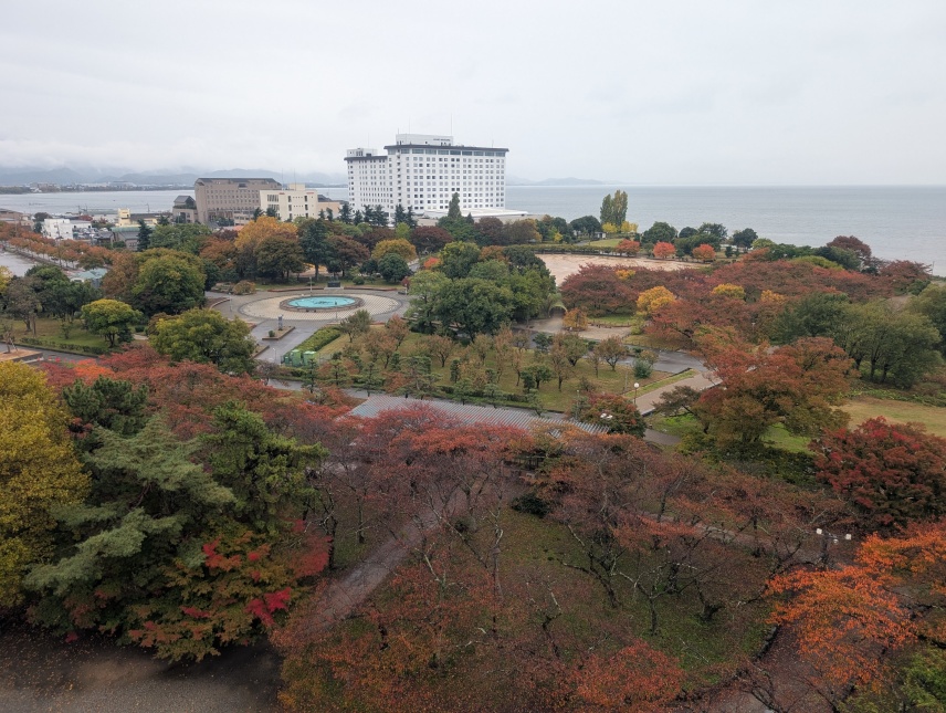模擬天守からの眺め