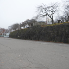 駐車場　西曲輪の石垣はいつのもの？