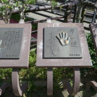 往年のスターの手形