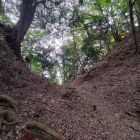 詰の城背後の堀切