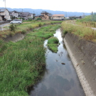 本丸跡の東直ぐに外堀代わりの川で築後川に注ぐ