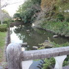 本丸北の濠と石垣