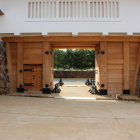 渡櫓門枡形側左手に細工有り