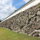 百間土手の西方向石垣アップ