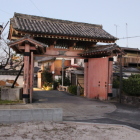 大手門を裏からフラッシュ撮影