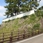 本丸西出隅現在の車道入口辺り