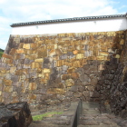 二の丸南西面石垣を上より