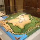 歴史資料館の富岡城立体模型東側より