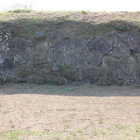 本丸北前出曲輪？北端の石垣