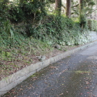 三の丸？西下の石垣通路脇