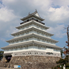 層塔型復興天守閣南西角