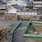 中ノ御門を太鼓御門渡櫓台より