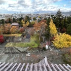 天守から見た太鼓門跡