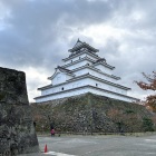 太鼓門跡から見た天守