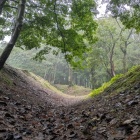 搦手曲輪の堀底道