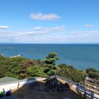 ④	模擬天守から佐賀を眺める