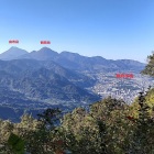 ④	西側（由布・鶴見岳と別府市街）