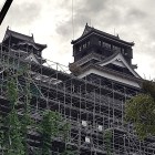 ⑤	小天守の石垣積直し現場
