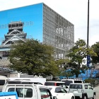 ①	宇土櫓の石垣解体現場