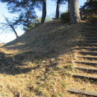 北側の城塁、昔は階段の道はなかった？