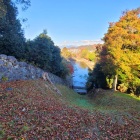 表門付近の登り石垣（上から）