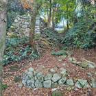 黒門付近の登り石垣（下から）