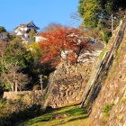 鐘の丸石垣と天秤櫓、天守