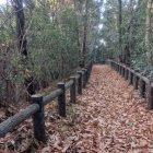 土塁の上を歩く