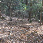 途中にある扁平地