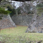 大手馬出横の石垣