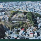 大友公園説明板の別館空撮写真