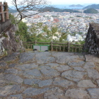 同左東虎口冠木門跡上より