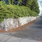 外周石垣南東角から東面を北へ