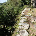 西出丸東石垣天端を櫓門跡から東虎口へ