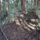 本丸西下二の丸の虎口土塁？