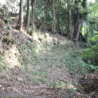 本丸南西側の切岸