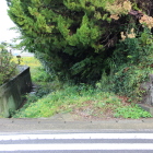 時枝城北端の堀、塁跡の痕跡か？