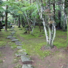 同左の石垣の西側に広がる庭園跡か？