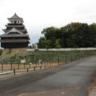 模擬天守閣北面をワイドに見る