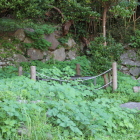 久玉城跡大手口石垣と井戸跡