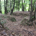 主郭東下の二重横堀