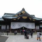 靖国神社拝殿、参拝