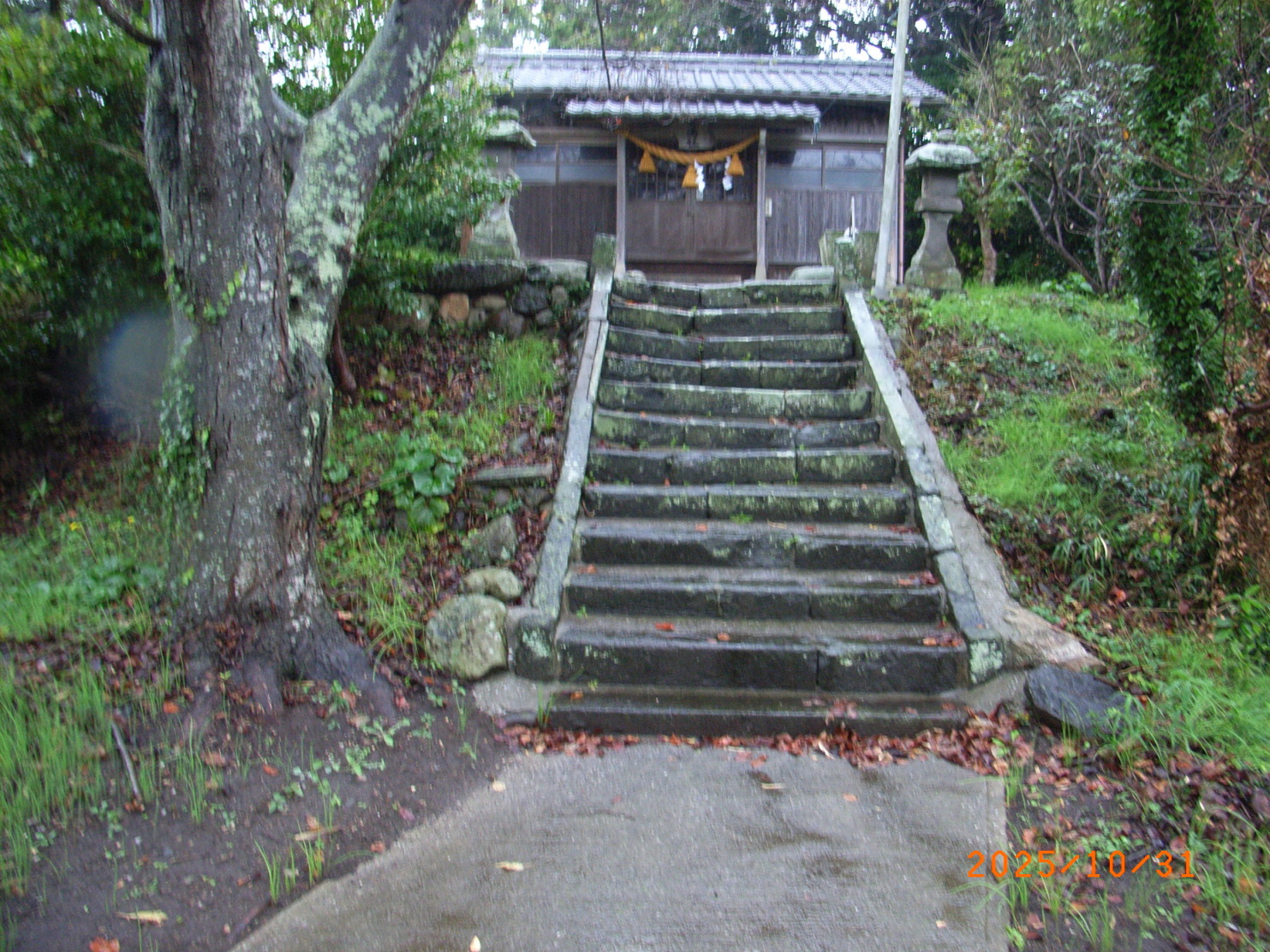 天守台跡？神社が鎮座