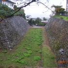 本丸西の大きな内堀、鬼門櫓東下