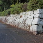 外周石垣北東角から東面を南に