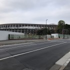 国立競技場を外から眺める