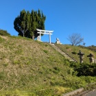 六車城跡の一部、天神神社